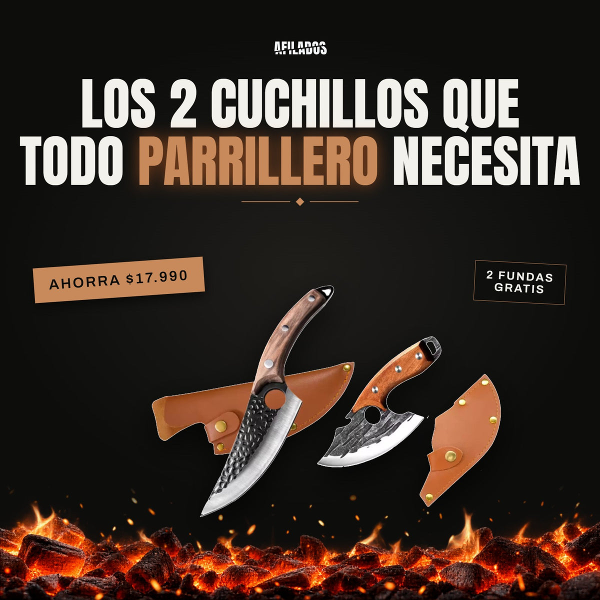 Pack Dúo Afilados: los 2 cuchillos que todo parrillero necesita