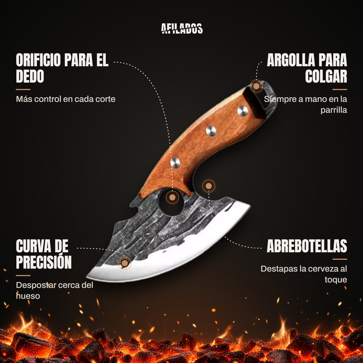 Beneficios del cuchillo pequeño Afilados