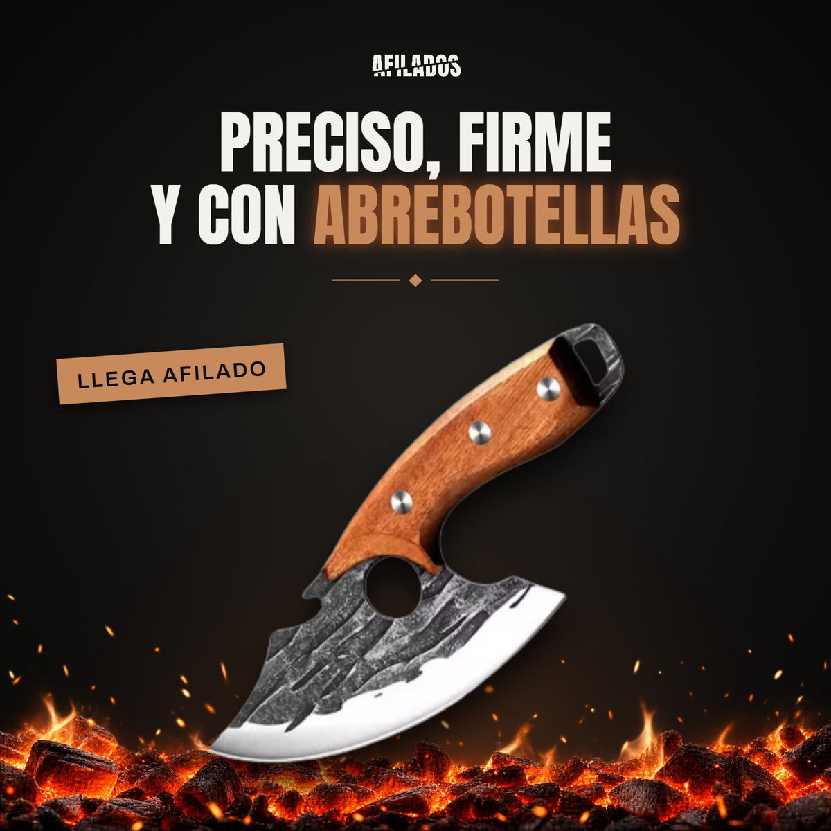 Cuchillo pequeño Afilados: preciso, firme y con abrebotellas