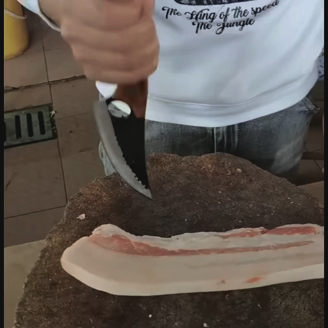 Cuchillo grande Afilados en uso